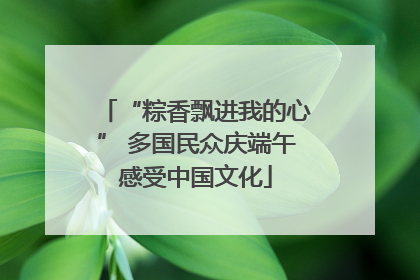 “粽香飘进我的心” 多国民众庆端午感受中国文化
