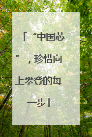 “中国芯”，珍惜向上攀登的每一步