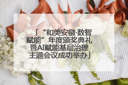 “和美安徽·数智赋能”年度颁奖典礼暨AI赋能基层治理主题会议成功举办