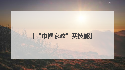 “巾帼家政”赛技能