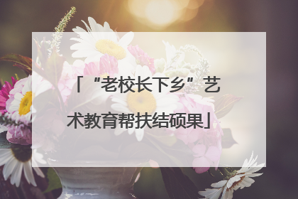 “老校长下乡”艺术教育帮扶结硕果