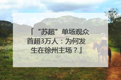 “苏超”单场观众首超3万人：为何发生在徐州主场？