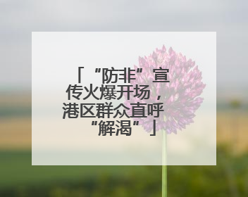“防非”宣传火爆开场，港区群众直呼“解渴”