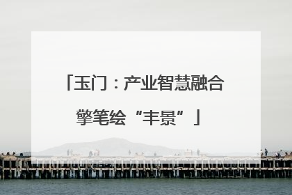 玉门：产业智慧融合 擎笔绘“丰景”