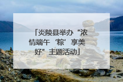 炎陵县举办“浓情端午‘粽’享美好”主题活动
