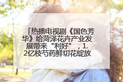 热播电视剧《国色芳华》给菏泽花卉产业发展带来“利好”，1.2亿枝芍药鲜切花绽放“国色芳华”
