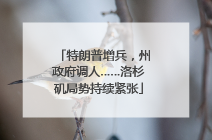 特朗普增兵，州政府调人……洛杉矶局势持续紧张
