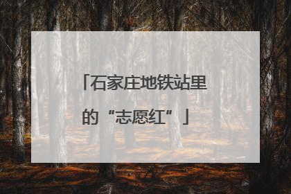 石家庄地铁站里的“志愿红”