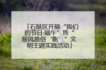 石鼓区开展“我们的节日·端午”暨“移风易俗‘衡’”文明主题实践活动