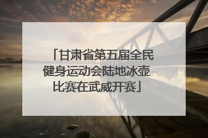 甘肃省第五届全民健身运动会陆地冰壶比赛在武威开赛