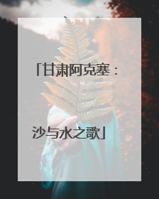 甘肃阿克塞：沙与水之歌
