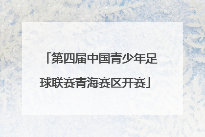 第四届中国青少年足球联赛青海赛区开赛
