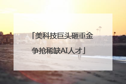 美科技巨头砸重金争抢稀缺AI人才
