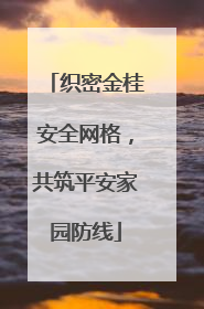 织密金桂安全网格，共筑平安家园防线