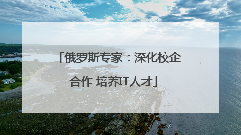 俄罗斯专家：深化校企合作 培养IT人才