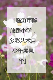 临汾市解放路小学：多彩艺术月 少年展风华