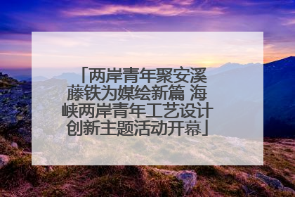 两岸青年聚安溪 藤铁为媒绘新篇 海峡两岸青年工艺设计创新主题活动开幕