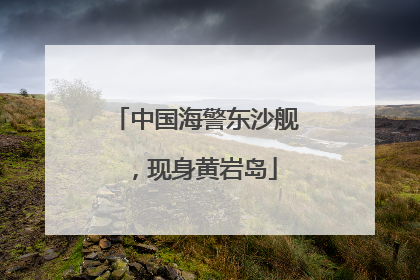 中国海警东沙舰，现身黄岩岛