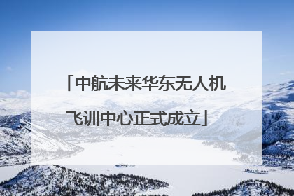 中航未来华东无人机飞训中心正式成立