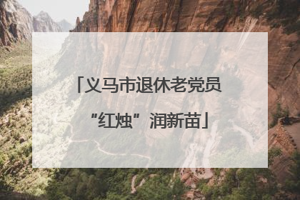 义马市退休老党员“红烛”润新苗