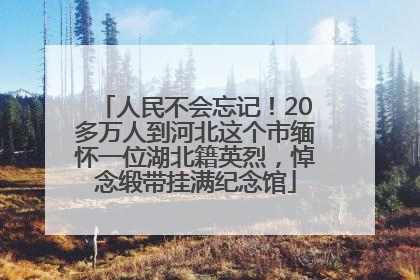 人民不会忘记！20多万人到河北这个市缅怀一位湖北籍英烈，悼念缎带挂满纪念馆