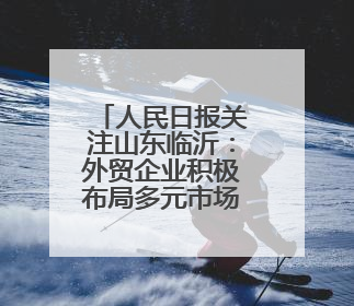 人民日报关注山东临沂：外贸企业积极布局多元市场 从容应对市场波动