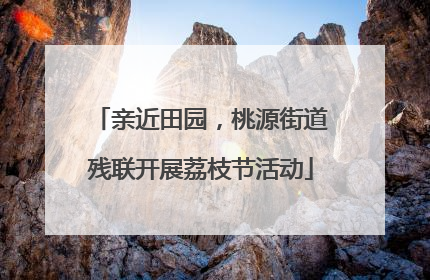 亲近田园，桃源街道残联开展荔枝节活动