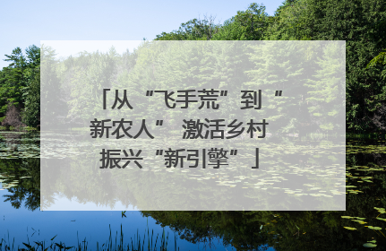 从“飞手荒”到“新农人” 激活乡村振兴“新引擎”