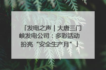 发电之声｜大唐三门峡发电公司：多彩活动扮亮“安全生产月”