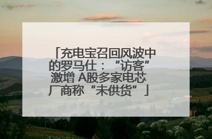 充电宝召回风波中的罗马仕：“访客”激增 A股多家电芯厂商称“未供货”