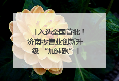 入选全国首批！济南零售业创新升级 “加速跑”