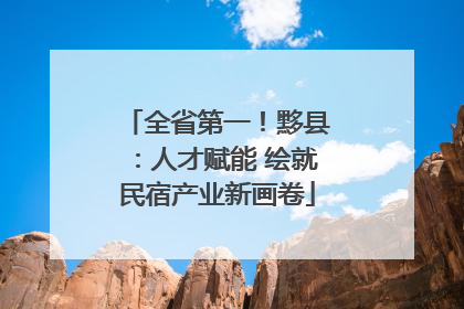全省第一！黟县：人才赋能 绘就民宿产业新画卷