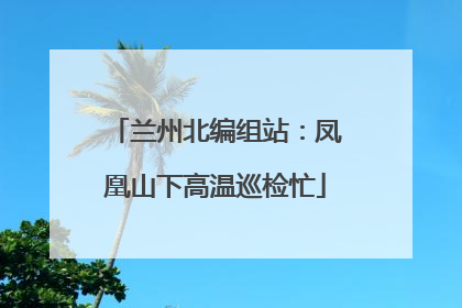 兰州北编组站：凤凰山下高温巡检忙