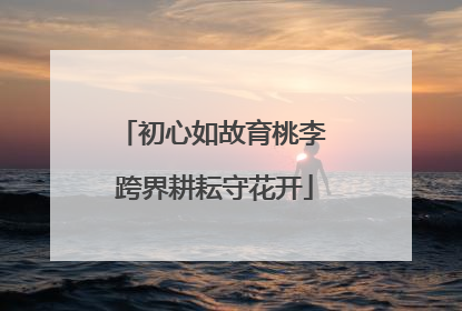 初心如故育桃李 跨界耕耘守花开