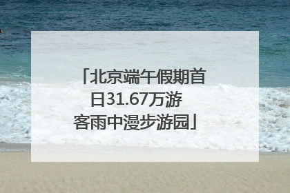 北京端午假期首日31.67万游客雨中漫步游园