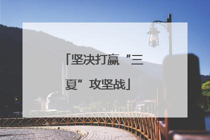 坚决打赢“三夏”攻坚战