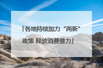 各地持续加力“两新”政策 释放消费潜力