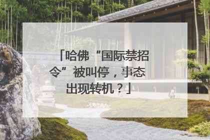 哈佛“国际禁招令”被叫停，事态出现转机？