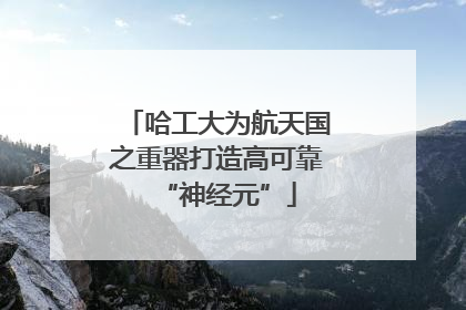 哈工大为航天国之重器打造高可靠“神经元”