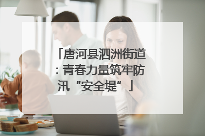唐河县泗洲街道：青春力量筑牢防汛“安全堤”