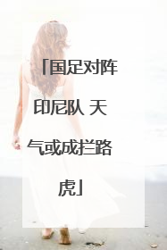 国足对阵印尼队 天气或成拦路虎