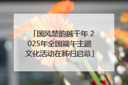 国风楚韵越千年 2025年全国端午主题文化活动在秭归启幕
