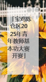 宝鸡陈仓区2025年青年教师基本功大赛开赛