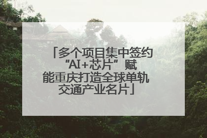 多个项目集中签约 “AI+芯片”赋能重庆打造全球单轨交通产业名片
