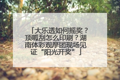 大乐透如何摇奖？顶呱刮怎么印刷？湖南体彩观摩团现场见证“阳光开奖”