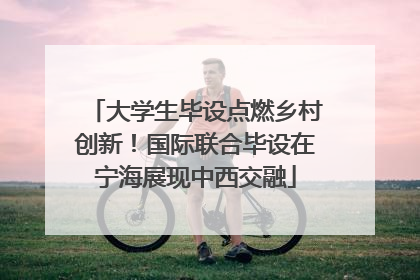 大学生毕设点燃乡村创新！国际联合毕设在宁海展现中西交融