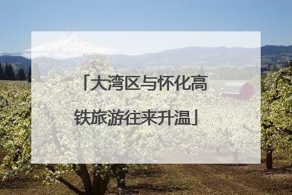 大湾区与怀化高铁旅游往来升温