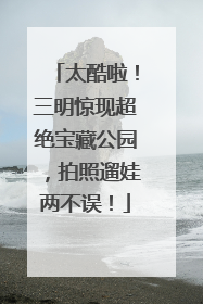 太酷啦！三明惊现超绝宝藏公园，拍照遛娃两不误！