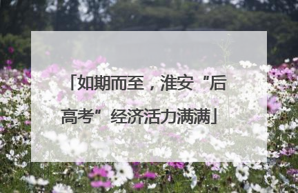 如期而至，淮安“后高考”经济活力满满