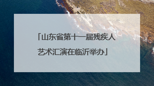 山东省第十一届残疾人艺术汇演在临沂举办